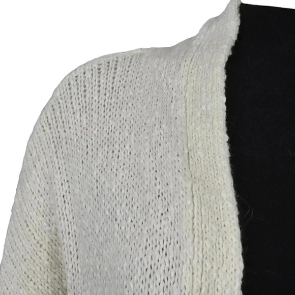 Aritzia Talula Cream Knit Cardigan Cashmere Angora Wool Open  Front Long Size XS - Picture 4 of 11